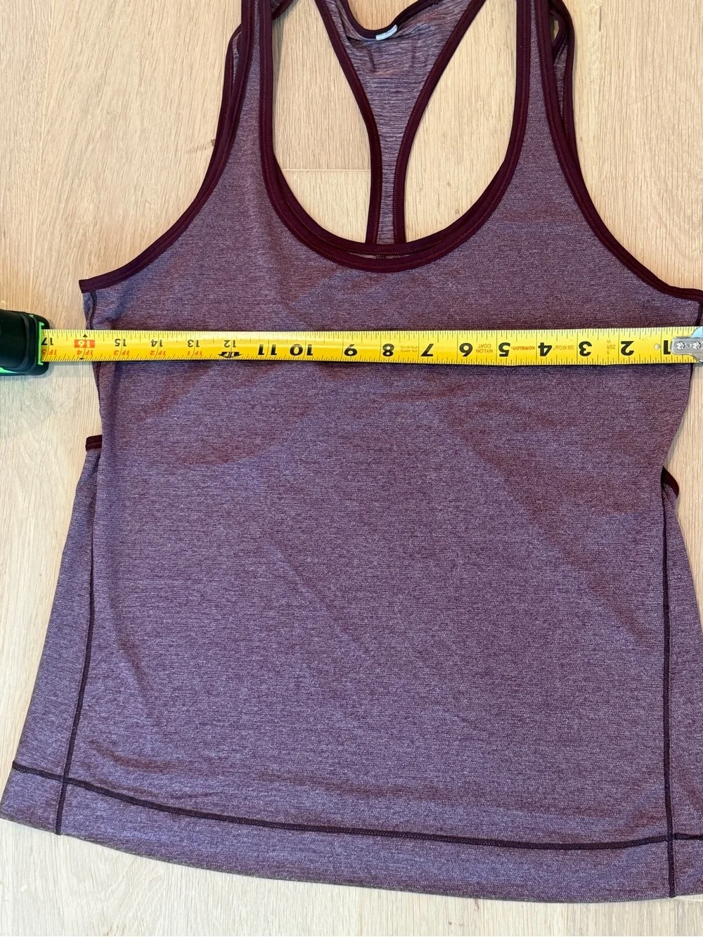 Lululemon Run The Day Tank Top Heathered Adobe Red Size 4 Small